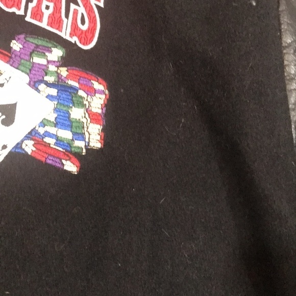 Jacket Factory Vintage “Las Vegas” Embroidered Leather Sleeve Letterman Jacket - Picture 11 of 12